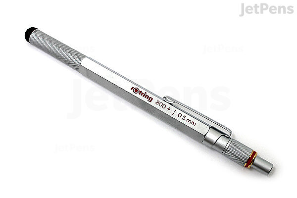  Rotring 800+ Drafting Pencil + Stylus Hybrid - 0.5 mm -  Silver Body