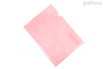 Kokuyo Clear Folder - Super Clear 10 - A4 - Light Pink - KOKUYO FU-TC750N-6