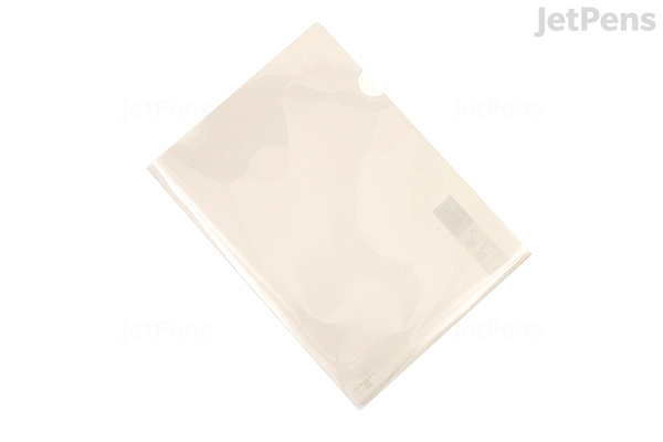 Kokuyo Clear Folder - Super Clear 10 - A4 - Sepia - JetPens.com