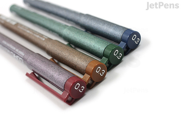jetpens com copic multiliner pen 0 3 mm 4 color set