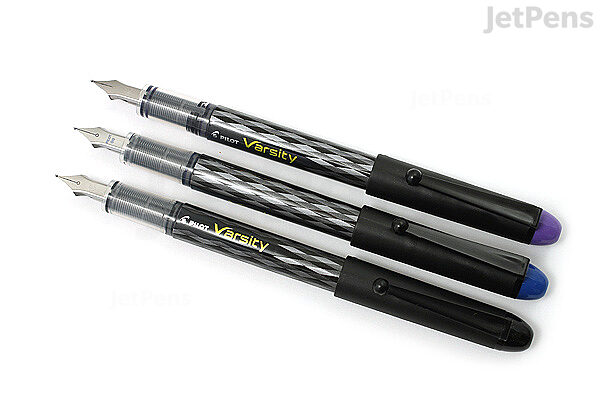 Pilot Varsity Everyday Fountain Pens, Medium Point, Assorted Ink - 3 pack