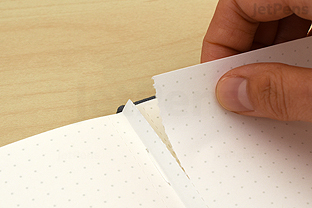 Wide-Spaced Notebook Page Perforations