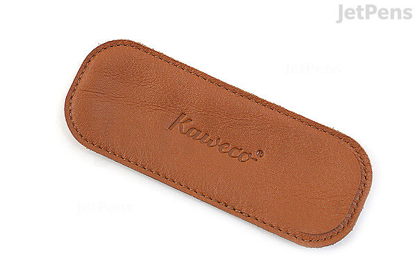 Kaweco Eco Leather Pouch - 2 Sport Pens - Cognac Brown | JetPens