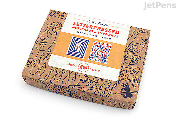 Letterpressed Notecards & Envelopes - Klas Fahlen - Pack of 10 - CHRONICLE BOOKS 9781452127545