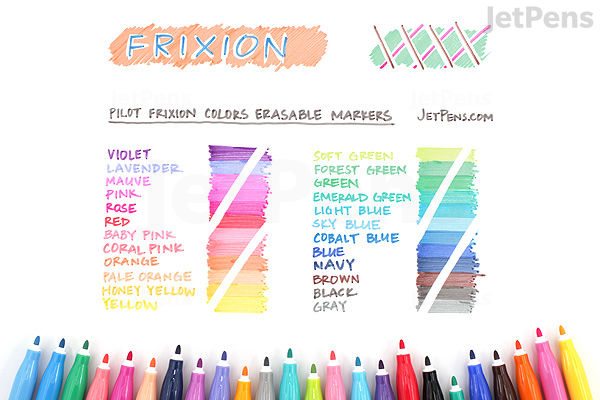Friction Color Pilot FriXion Colors Erasable Marker - 24 Color Bundle | JetPens