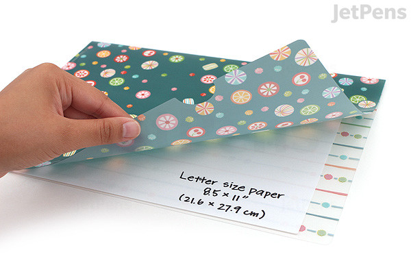 Kurochiku Japanese Pattern Clear Folder - A4 - Ame (Candy) | JetPens