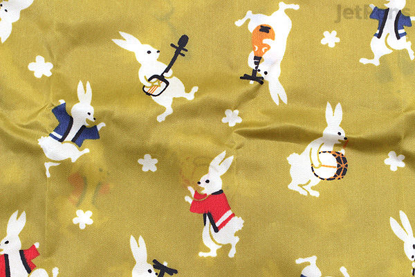 Kurochiku Japanese Pattern Eco-Bag - Small - Usagi No Matsuri (Rabbit ...