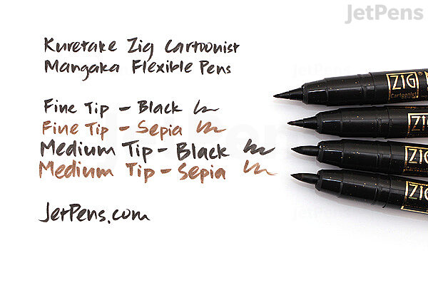 Zig Mangaka Cartoonist Outline Pen - Black - 003 Tip