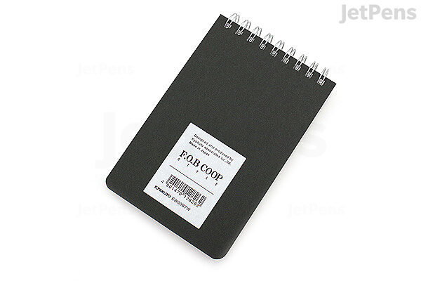 Kyokuto F O B Coop W Ring Memo Pad Plain White Jetpens Kyokuto F O B Coop W Ring Memo Pad Plain White Jetpens