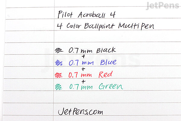 Pilot Acroball 4 4 Color Ballpoint Multi Pen - 0.7 mm - No Color (Clear) - PILOT BKAB-45F-NCC