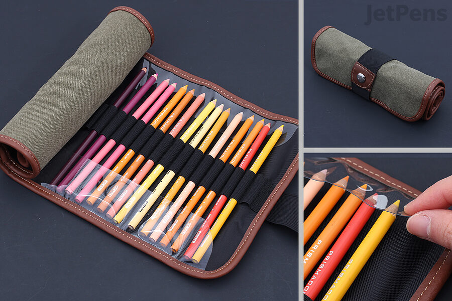 The Global Art Pencil Roll Up Case protects your tools and allows for easy access to your items.