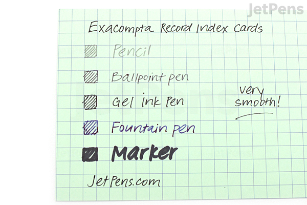 Exacompta Record Index Cards 4 X 6 Graph 100 Cards