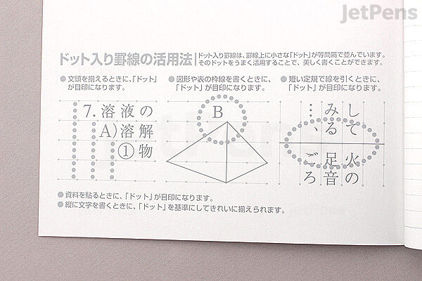 Kokuyo Campus Adhesive-Bound Notebook - Semi B5 - Dotted 6 mm Rule - KOKUYO 3BTN