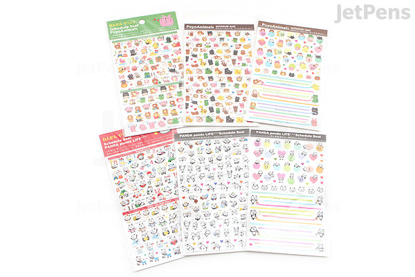 Pine Book Schedule Stickers - Panda Life - Event & Corner | JetPens