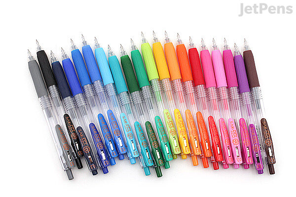 Zebra Sarasa Clip Gel Pen - 0.3 mm - 20 Color Bundle - JETPENS ZEBRA JJH15 BUNDLE