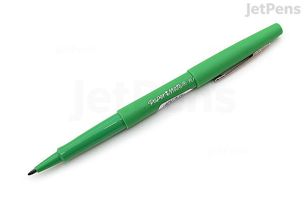 Paper Mate Flair Green Felt Tip Pen, Ultra Fine