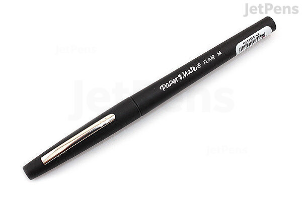 Paper Mate Flair Felt Pen, Medium Point, Black Ink, Dozen (8430152)