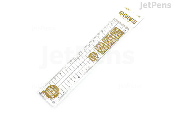 Kyoei Orions Grid Ruler - 15 cm - Smoke | JetPens