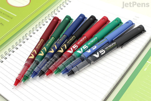 Pilot V5 Hi-Tecpoint Cartridge System Rollerball Pen - Fine Point ...