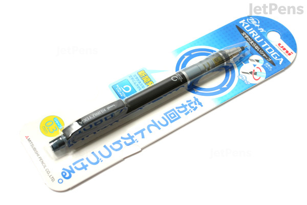 Uni Kuru Toga Auto Lead Rotation Mechanical Pencil - 0.3 mm - Black ...