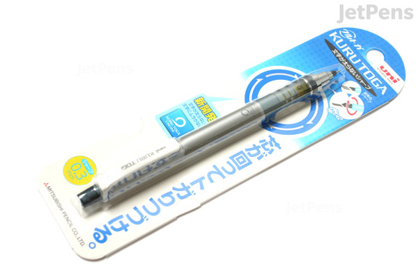 Uni Kuru Toga Auto Lead Rotation Mechanical Pencil - 0.3 mm - Silver ...