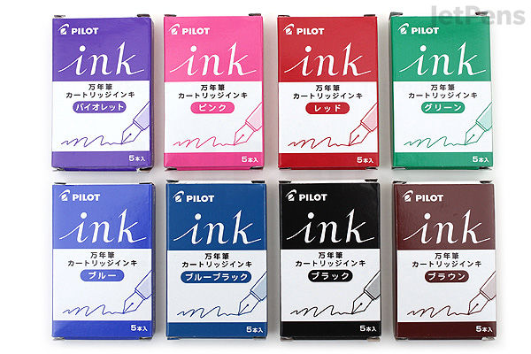 Pilot Ink Colors Chart Pilot Violet Ink - 5 Cartridges | JetPens