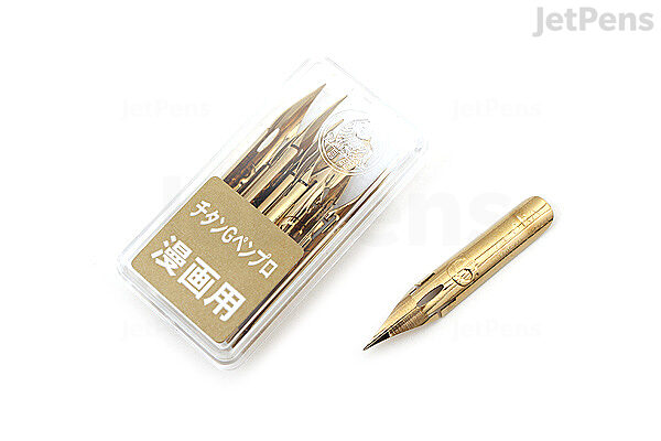 Zebra Comic Pen Nib Type Professional G Model Titanium 10 Pack (PG-7B-C-K)