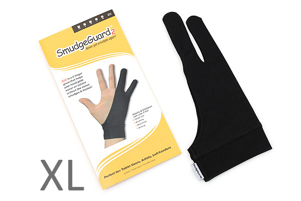 SmudgeGuard2 SG2 2-Finger Glove - Cool Black - Extra Large - JetPens.com