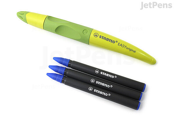 Stimulans paus Ontkennen Stabilo EASYoriginal Rollerball Pen - Right Handed - 0.5 mm - Green Body -  Blue Ink | JetPens