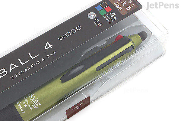 As Netjes Leeg de prullenbak Pilot FriXion Ball 4 Wood 4 Color Gel Multi Pen - 0.5 mm - Dark Green |  JetPens
