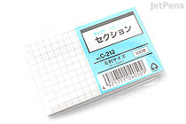 Correct Joho Index Cards - 9.1 x 5.5 cm - Graph - 100 Cards - CORRECT C-212
