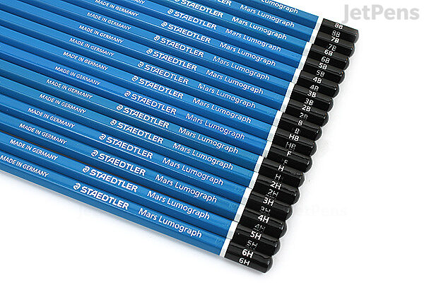 Staedtler Mars Lumograph Graphite Pencil – Graphite (8B 8B 8B 1 (S) Pencil  – Blue (S)
