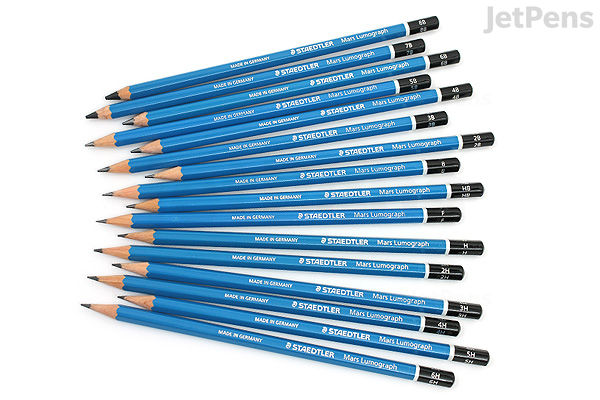 Staedtler Mars Lumograph Graphite Pencil Bundle of 16 Lead