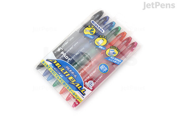 Pilot Multiball Pilot Multi Ball Rollerball Pen - Fine - 7 Color Set | JetPens