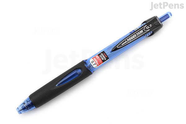 Uni Power Tank Ballpoint Pen mm Blue Body Blue Ink JetPens