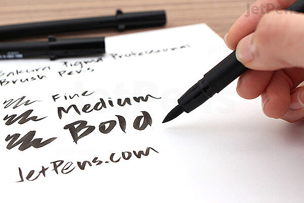 Pigma Professional Brush Pen - Medium Black | JetPens