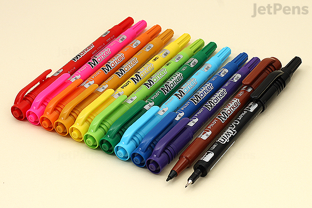 6 Writing, Calligraphy Sharpie Wraps Pens Fine Point Tip Pen, Stylo, 6  Colored Cute Kawaii Pens Back, Blue, Red, Green, Purple, and Orange 