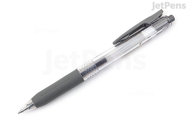 Zebra Sarasa Push Clip Gel Pen - 0.3 mm - Gray – Stationery Space