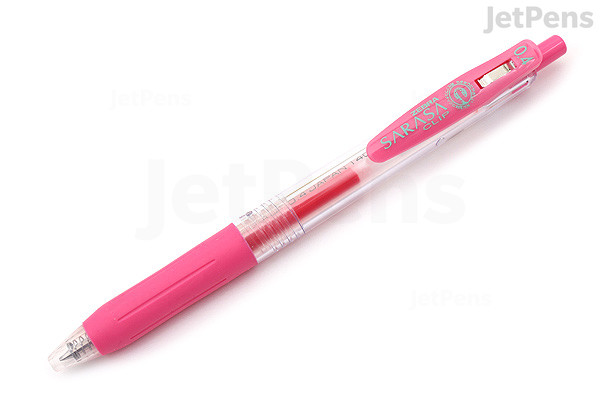 Zebra Sarasa Clip Gel Pen 0 4 Mm Pink Jetpens Zebra Sarasa Clip Gel Pen 0 4 Mm Pink Jetpens