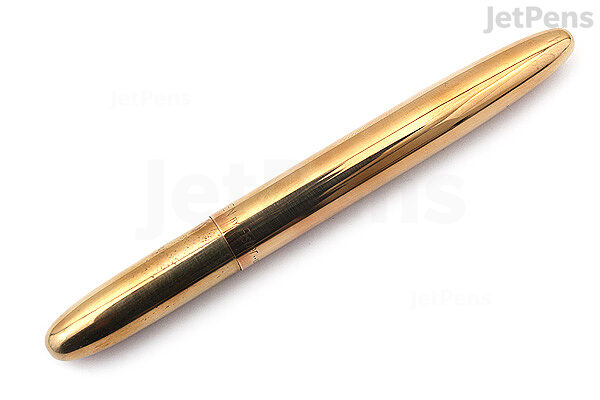 Fisher Space Pen Bullet Ballpoint Pen - Medium Point - Raw Brass Body - FISHER SPACE PEN 400RAW