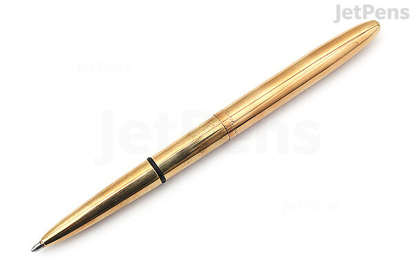Fisher Space Pen Bullet Pressurised Ballpoint Pen Gold Titanium