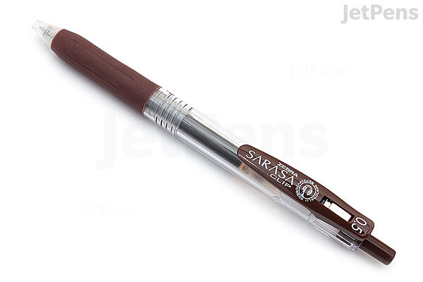 Zebra Sarasa Clip Gel Pen - 0.5 mm - Brown