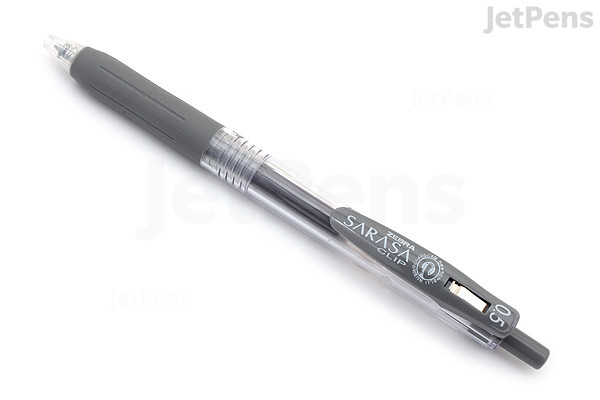 Zebra Sarasa Clip Gel Pen 0 5 Mm Gray Jetpens Zebra Sarasa Clip Gel Pen 0 5 Mm Gray Jetpens