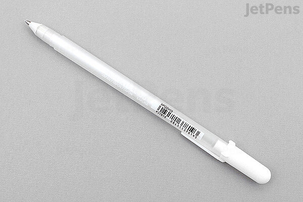 12 Pieces White Gel Ink Pen Set, 0.8 mm Fine Point White Art Pen