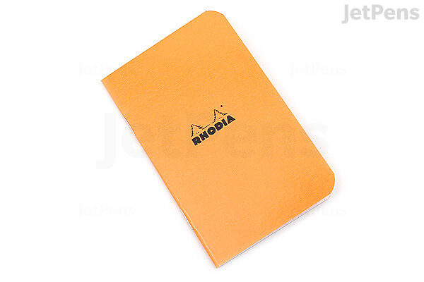 Rhodia A4 Large Size  Rhodia Side-Stapled Orange & Black Writing