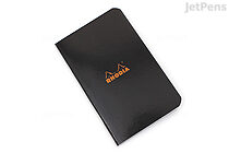 Rhodia Pocket Size Notebook - A7 - Graph - Black - RHODIA 119159