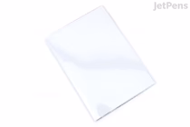 Clear plastic cover for an A5 Midori MD notebook, shown against a white background.