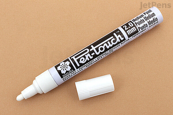 Rotulador Blanco Sakura Pen Touch Medio 2mm