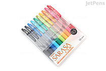 Zebra Sarasa Clip Gel Pen - 0.5 mm - 10 Color Set - ZEBRA JJ15-10CA