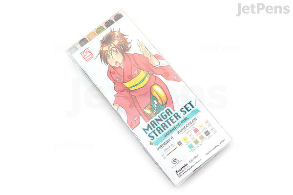 Kuretake Zig Cartoonist Manga Starter Set Japanese Girl Jetpens Kuretake Zig Cartoonist Manga Starter Set Japanese Girl Jetpens